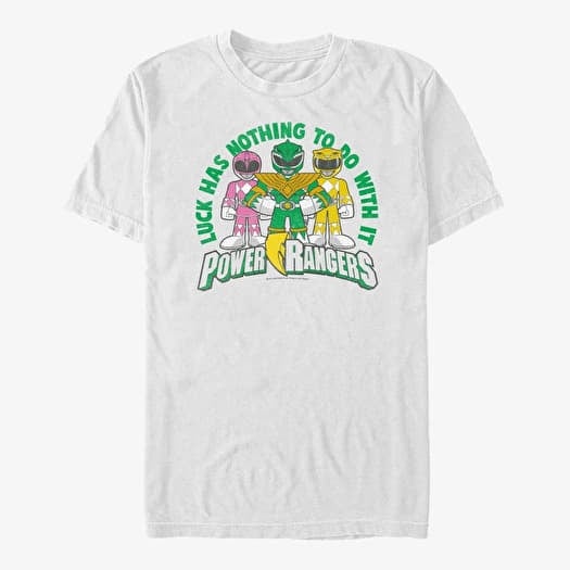 T-särk Merch Hasbro Vault Power Rangers - Lucky Rangers Unisex T-Shirt White