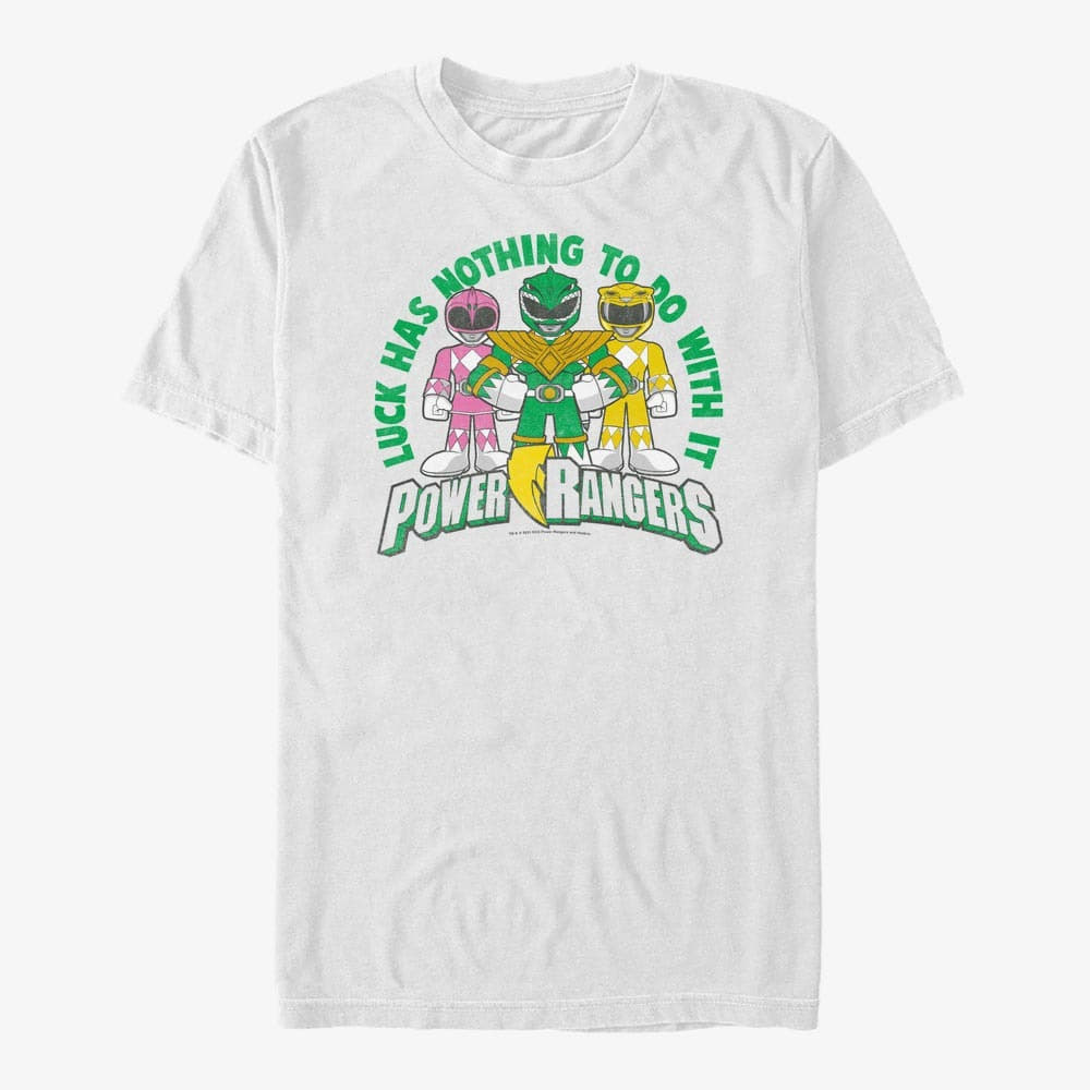 T-Shirts Merch Hasbro Vault Power Rangers - Lucky Rangers Unisex T-Shirt White