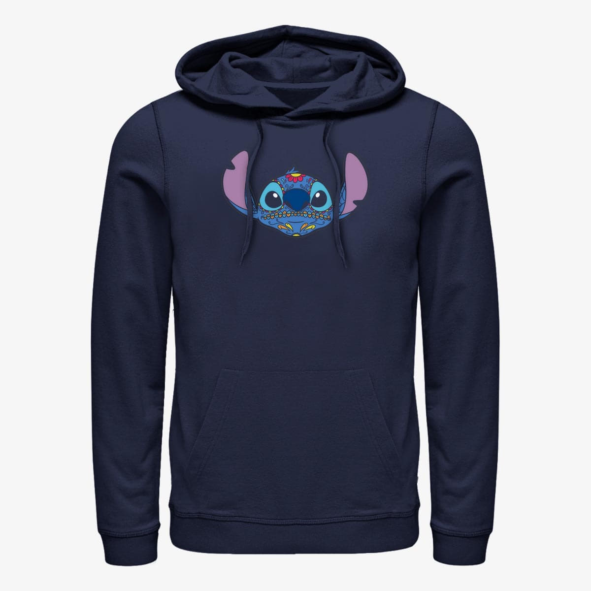 Kapuutsikud ja kampsunid Merch Disney Classics Lilo & Stitch - SUGAR SKULL STITCH Unisex Hoodie Navy Blue