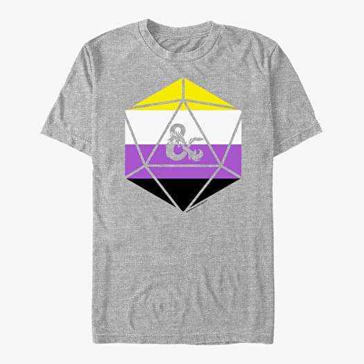 T-shirt Merch Dungeons & Dragons - Non Binary Ampersand Unisex T-Shirt Heather Grey