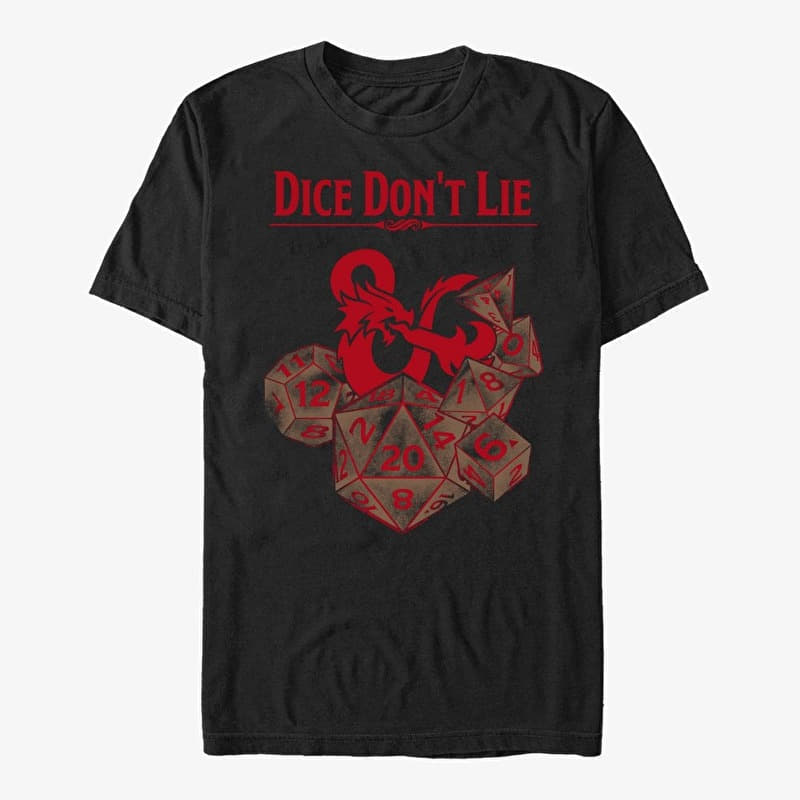T-särk Merch Dungeons & Dragons - Dice Don't Lie Unisex T-Shirt Black