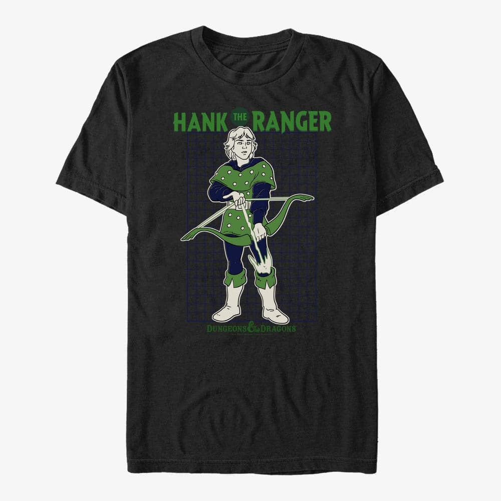 Tričká Merch Dungeons & Dragons - Ranger Schematic Unisex T-Shirt Black