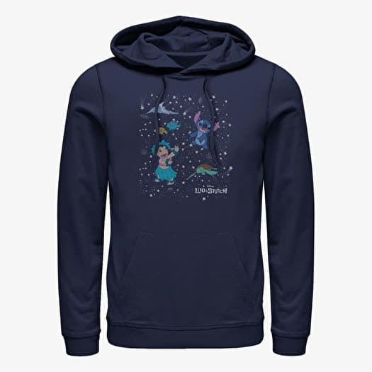 Mikina Merch Disney Classics Lilo & Stitch - CONSTELATION LILO STITCH Unisex Hoodie Navy Blue
