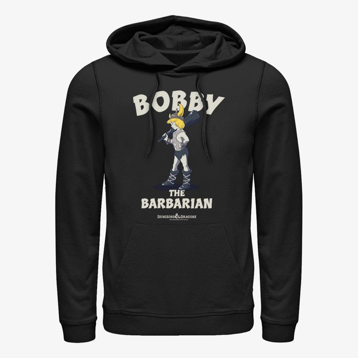 Mikiny Merch Dungeons & Dragons - Bobby Barbarian Unisex Hoodie Black