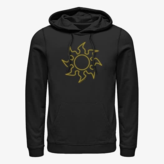 Merch Magic: The Gathering - White Mana Emblem Unisex Hoodie Black