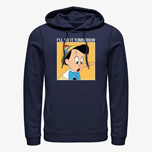 Sudadera Merch Disney Classics Pinocchio - Do It Tomorrow Unisex Hoodie Navy Blue