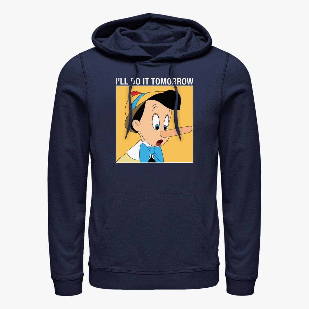 Hoodies and sweatshirts  Merch Disney Classics Pinocchio - Do It Tomorrow Unisex Hoodie Navy Blue