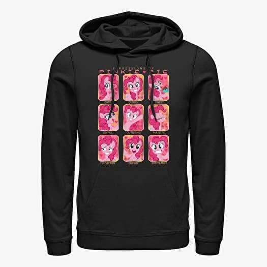 Mikina Merch Hasbro My Little Pony - Pinkie Pie Faces Unisex Hoodie Black