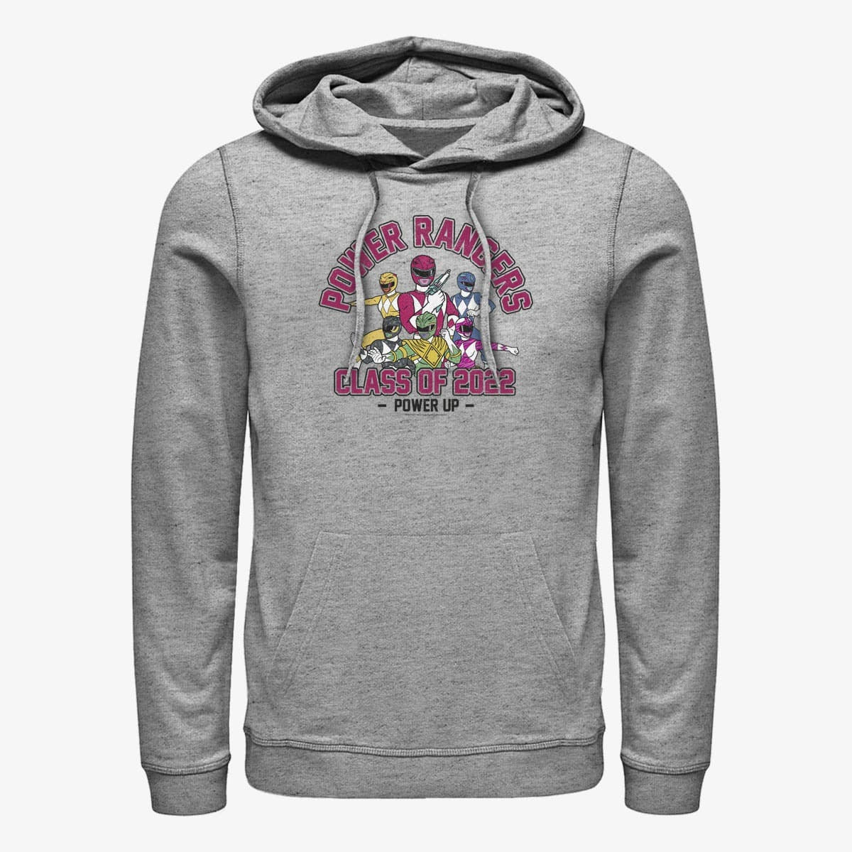 Sweatshirts Merch Hasbro Vault Power Rangers - Power Grad Twenty Two Unisex Hoodie Heather Grey