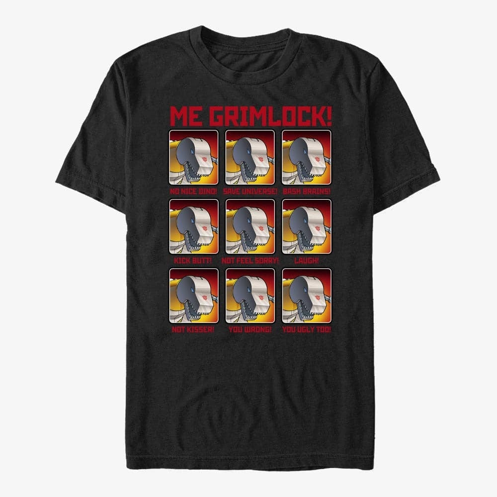 Футболки Merch Hasbro Vault Transformers - Grimlock Emotes Unisex T-Shirt Black