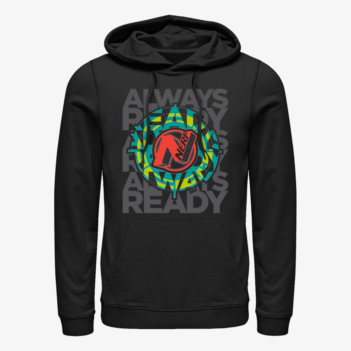 Pulóverek Merch Hasbro Vault Nerf - Always Read sights Unisex Hoodie Black