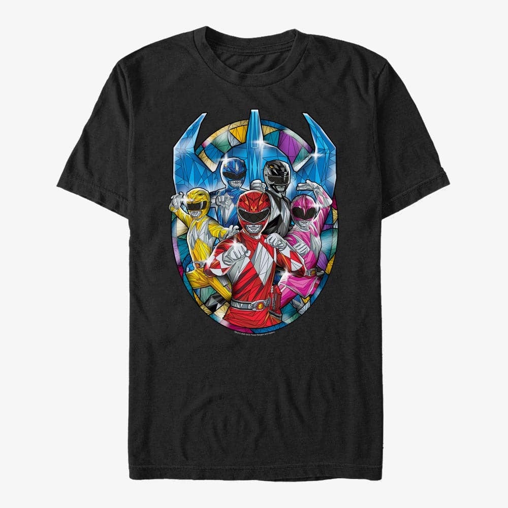 T-Shirts Merch Hasbro Vault Power Rangers - Powers of Glass Unisex T-Shirt Black
