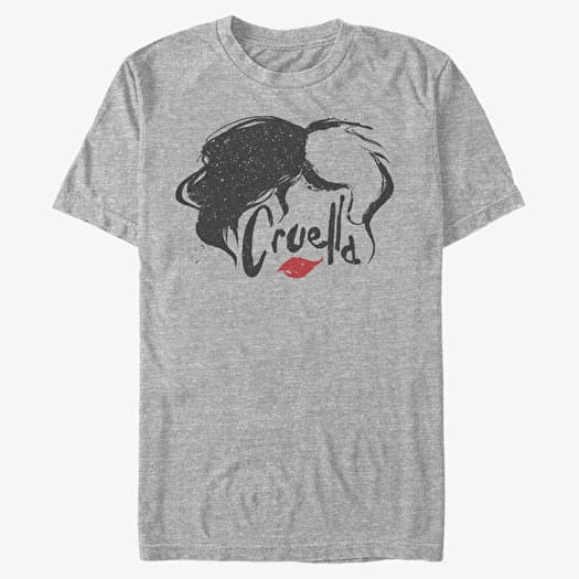 T-shirt Merch Disney Classics DNCA - Simply Cruella Unisex T-Shirt Heather Grey