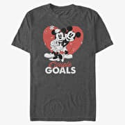 Merch Disney Classics Mickey Classic - Couple Goals Unisex T-Shirt Dark Heather Grey