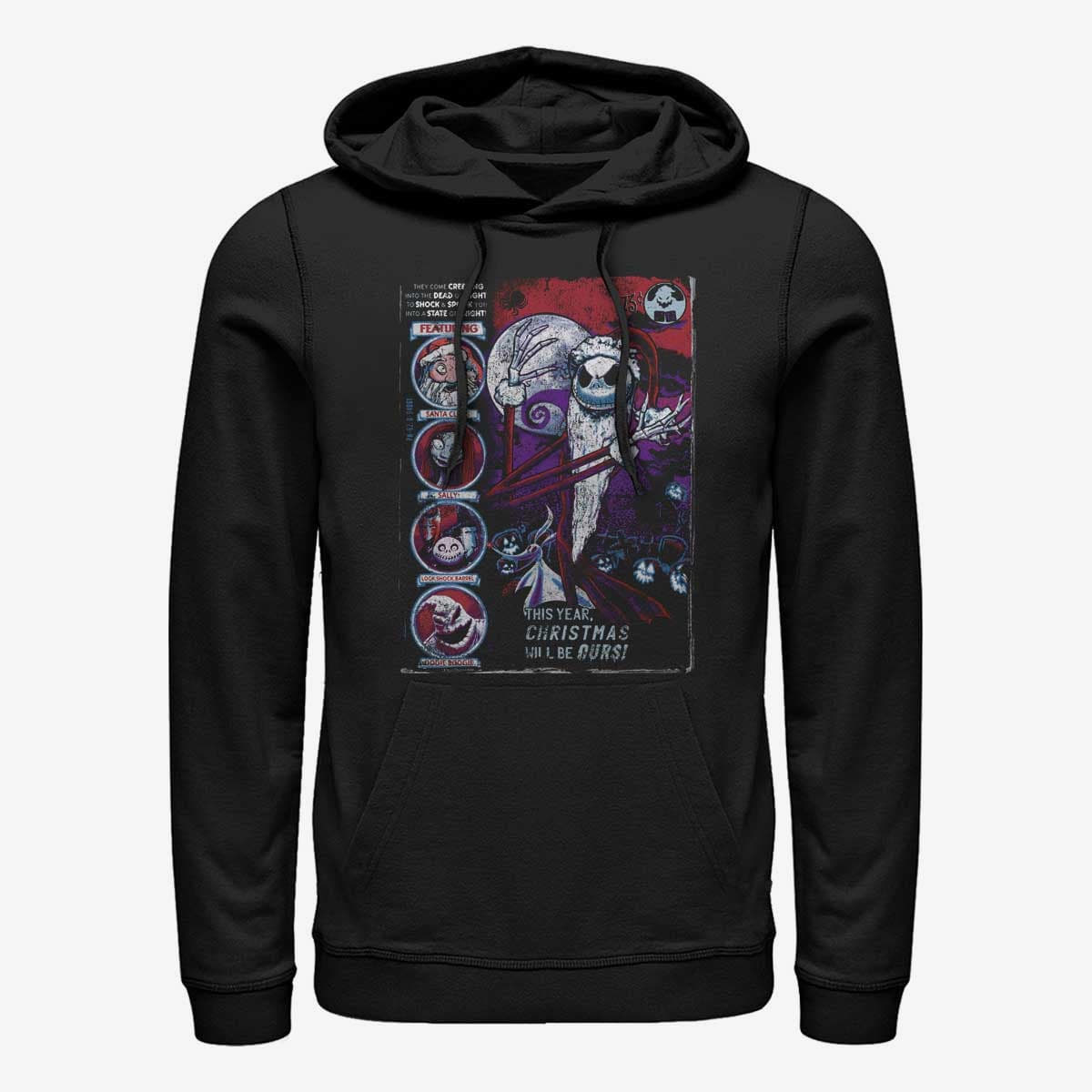 Kapuutsikud ja kampsunid Merch Disney Classics Nightmare Before Christmas - First Nightmare Unisex Hoodie Black