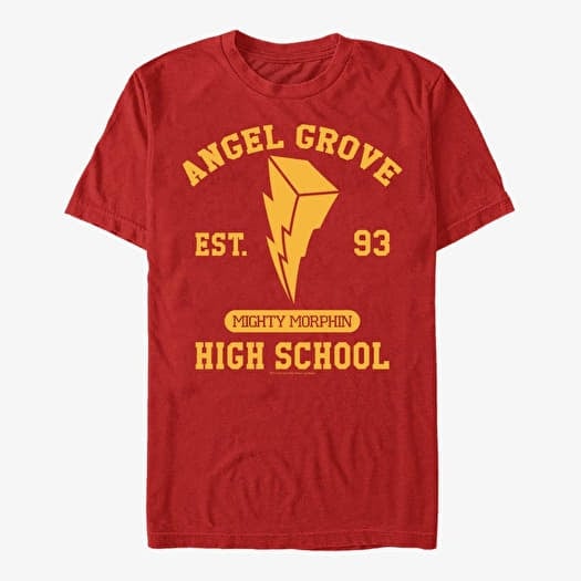 T-shirt Merch Hasbro Vault Power Rangers - Angel Grove Unisex T-Shirt Red