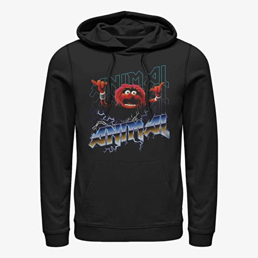 Sweatshirt Merch Disney Classics Muppets - ANIMAL METAL Unisex Hoodie Black