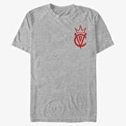 Merch Disney Classics DNCA - Cruella Emblem Unisex T-Shirt Heather Grey