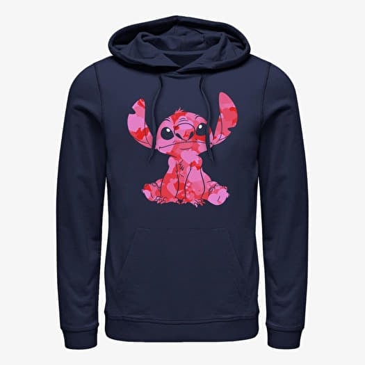 Sweatshirt Merch Disney Classics Lilo & Stitch - Stitch Heart Fill Unisex Hoodie Navy Blue