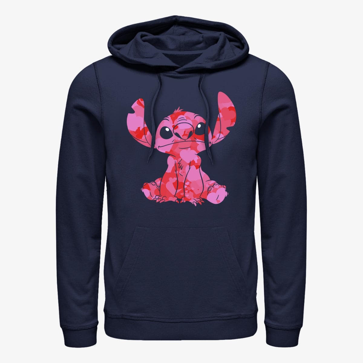 Kapuutsikud ja kampsunid Merch Disney Classics Lilo & Stitch - Stitch Heart Fill Unisex Hoodie Navy Blue