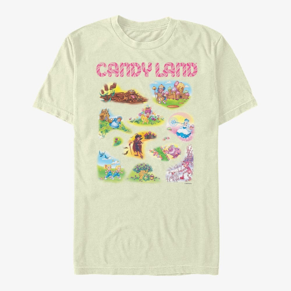 T-Shirts Merch Hasbro Vault Candy Land - Candyland Locale Unisex T-Shirt Natural