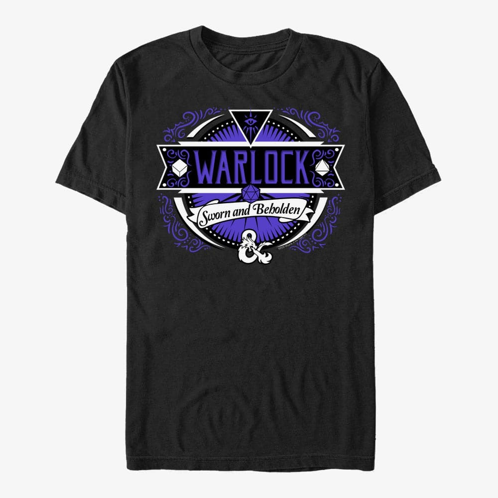 Magliette Merch Dungeons & Dragons - Warlock Label Unisex T-Shirt Black