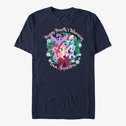 T-shirt Merch Hasbro Vault My Little Pony - Happy Hearth's Warming Unisex T-Shirt Navy Blue