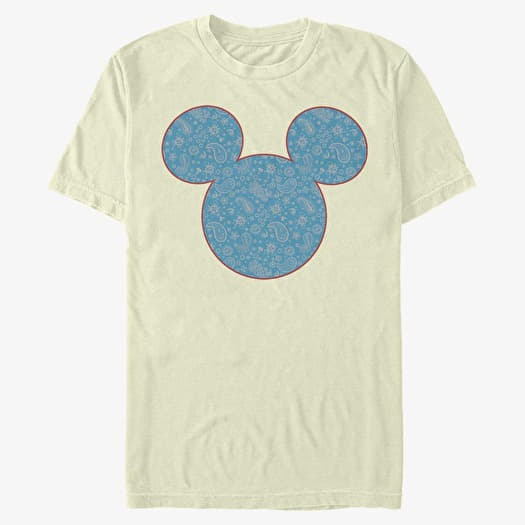 T-särk Merch Disney Classics Mickey Classic - Mickey Americana Paisley Unisex T-Shirt Natural