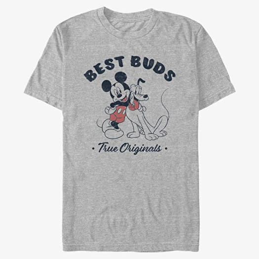 Majica Merch Disney Classics Mickey Mouse - Vintage Buds Unisex T-Shirt Heather Grey