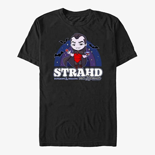 Tričko Merch Dungeons & Dragons - Strahd Chibi Unisex T-Shirt Black