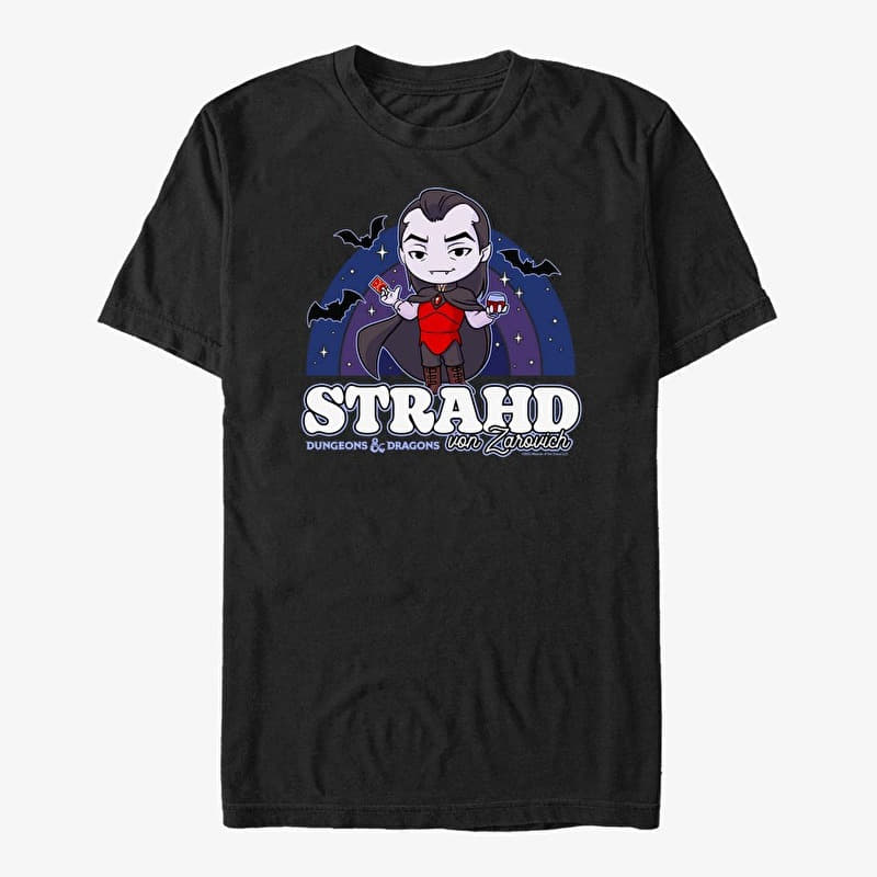 Merch Dungeons & Dragons - Strahd Chibi Unisex T-Shirt Black