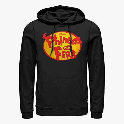 Sweatshirt Merch Disney Classics Phineas And Ferb - OVAL LOGO Unisex Hoodie Black