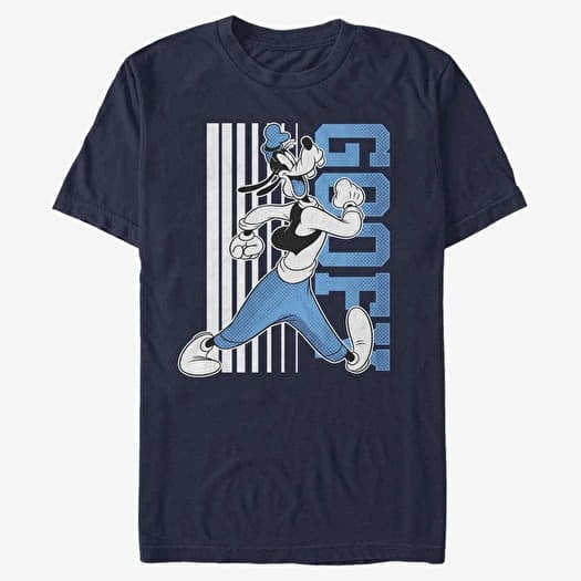 Tricou Merch Disney Classics Mickey Classic - Goofy Walks Unisex T-Shirt Navy Blue