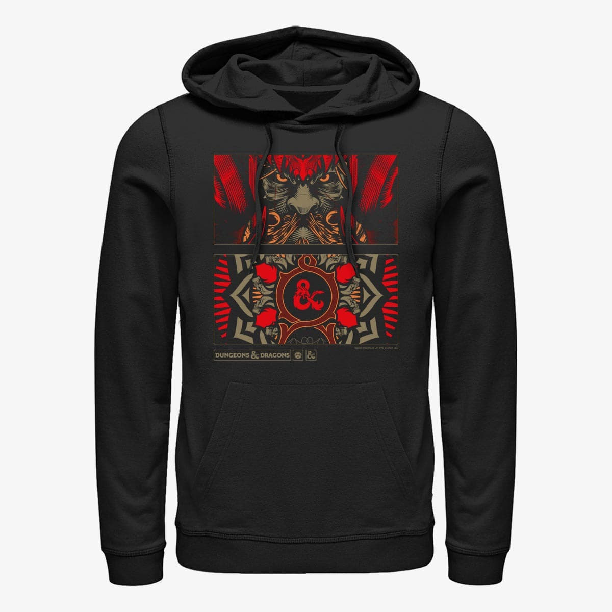 Hoodies and sweatshirts  Merch Dungeons & Dragons - Player Handbook Panel Unisex Hoodie Black