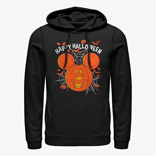 Kampsun Merch Disney Classics Mickey Classic - MICKEY MOUSE JACK O LANTERN Unisex Hoodie Black