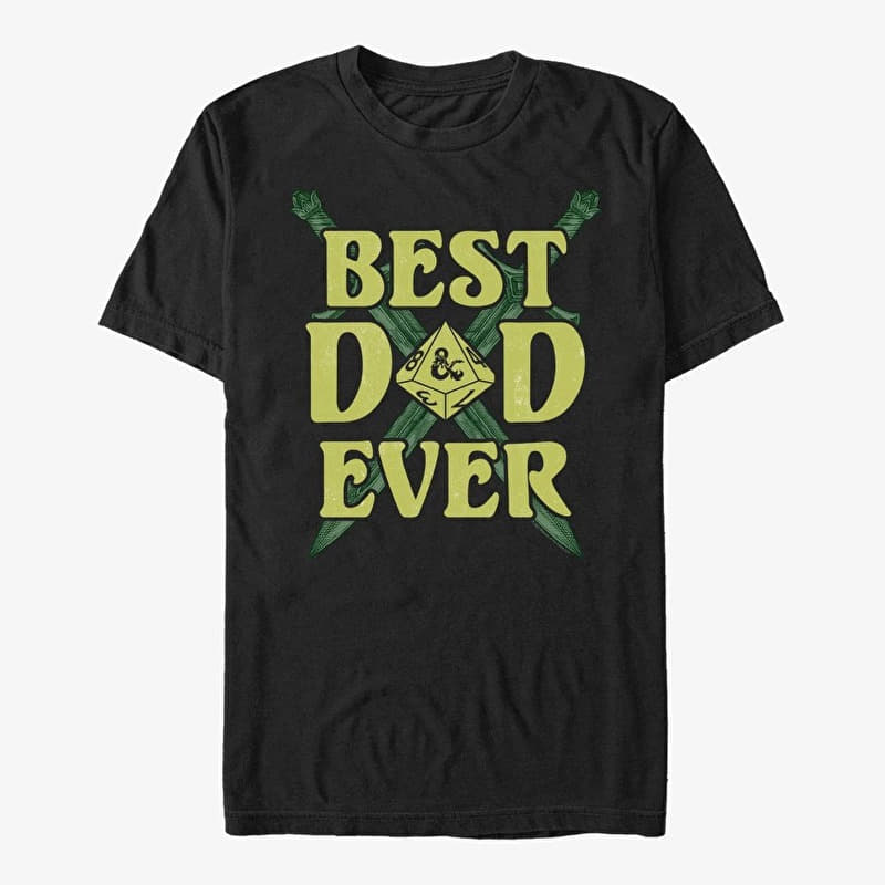 Merch Dungeons & Dragons - Best Dad Ever Unisex T-Shirt Black