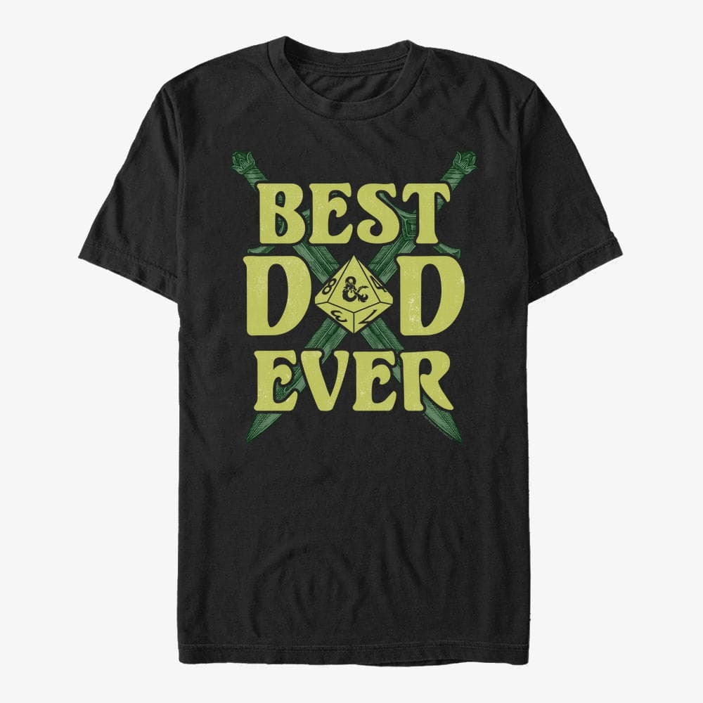 Magliette Merch Dungeons & Dragons - Best Dad Ever Unisex T-Shirt Black