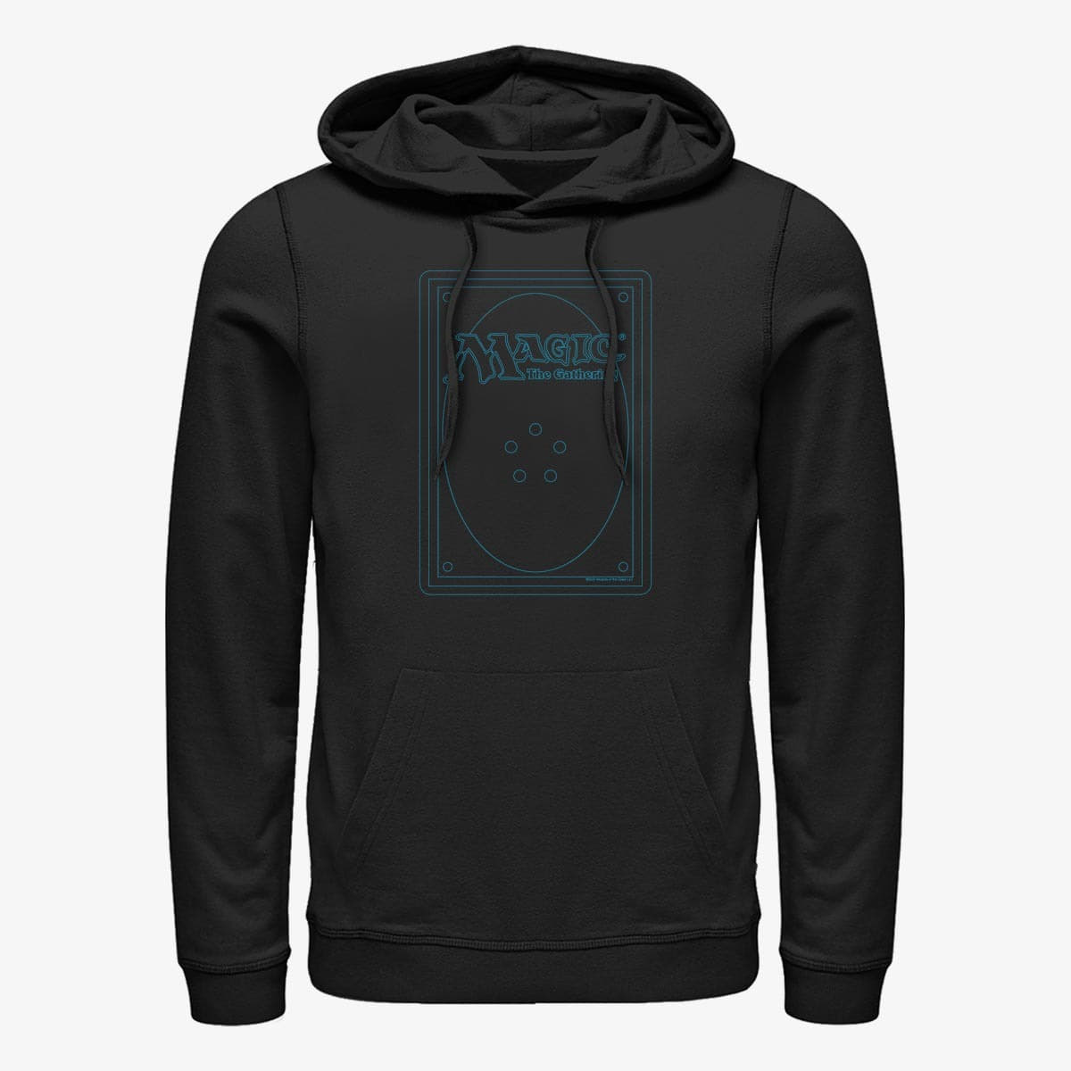 Mikiny Merch Magic: The Gathering - Magic Card Unisex Hoodie Black