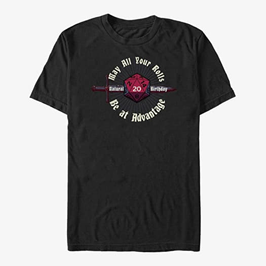 T-shirt Merch Dungeons & Dragons - Natural 20 Birthday Unisex T-Shirt Black