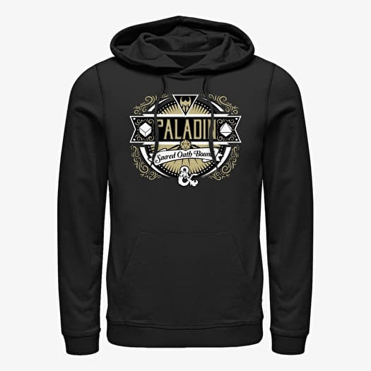 Felpa Merch Dungeons & Dragons - Paladin Label Unisex Hoodie Black