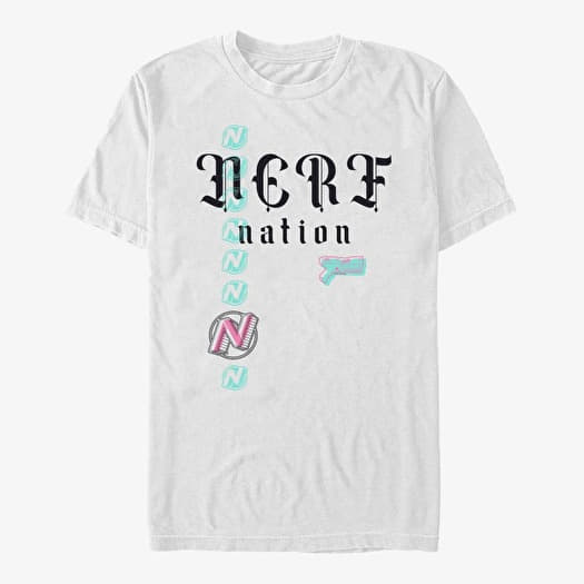 Tričko Merch Hasbro Vault Nerf - Nerf Nation Unisex T-Shirt White