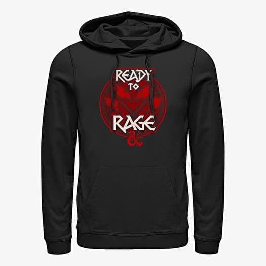 Merch Dungeons & Dragons - Ragin Barbarian Unisex Hoodie Black