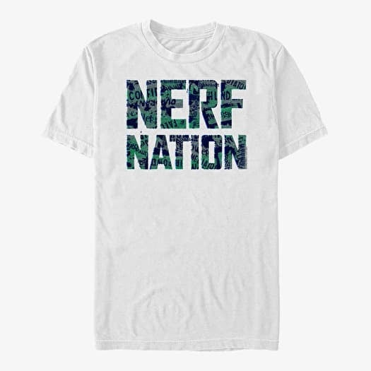Tričko Merch Hasbro Vault Nerf - NERF Nation Pose Unisex T-Shirt White