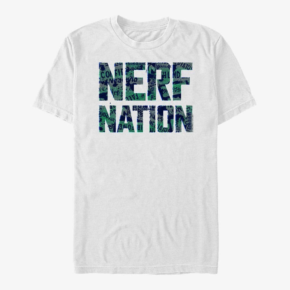 T-Shirts Merch Hasbro Vault Nerf - NERF Nation Pose Unisex T-Shirt White
