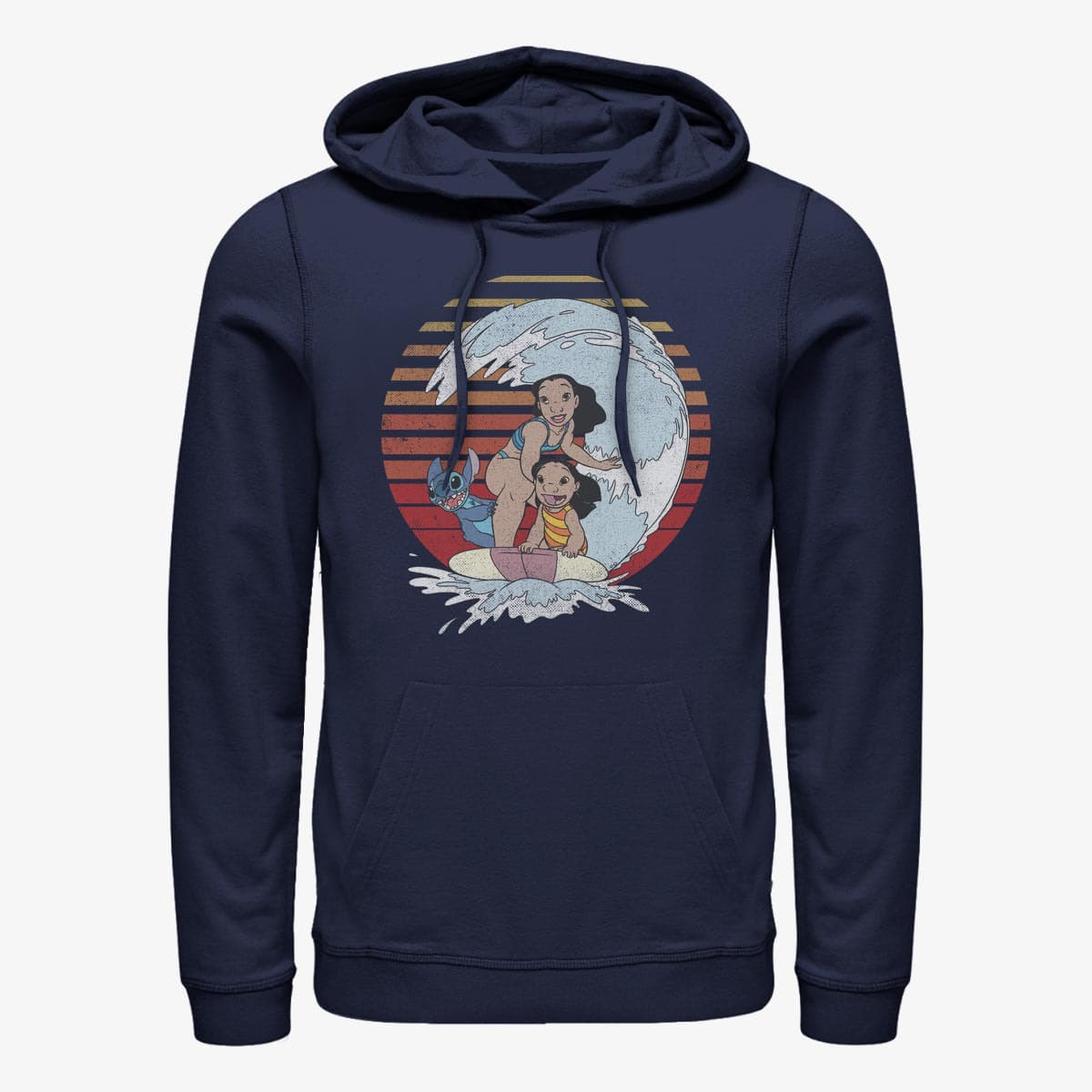 Sweatshirts Merch Disney Classics Lilo & Stitch - Groupt Shot Unisex Hoodie Navy Blue