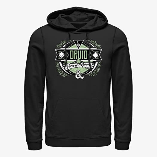 Merch Dungeons & Dragons - Druid Label Unisex Hoodie Black