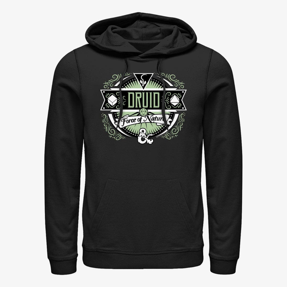 Hoodies and sweatshirts Merch Dungeons & Dragons - Druid Label Unisex Hoodie Black