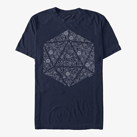 T-shirt Merch Dungeons & Dragons - Celestial D20 Unisex T-Shirt Navy Blue