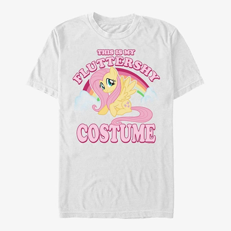 T-shirt Merch Hasbro Vault My Little Pony - Fluttershy Costume Unisex T-Shirt White