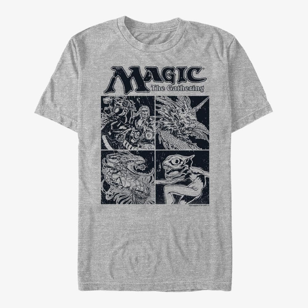 T-shirts Merch Magic: The Gathering - Four Box Unisex T-Shirt Heather Grey